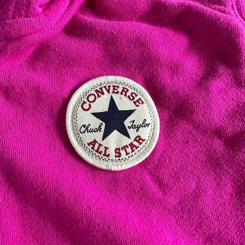 Converse All Star Girls Bright Pink Zip Up Hooded Jacket -8YR
